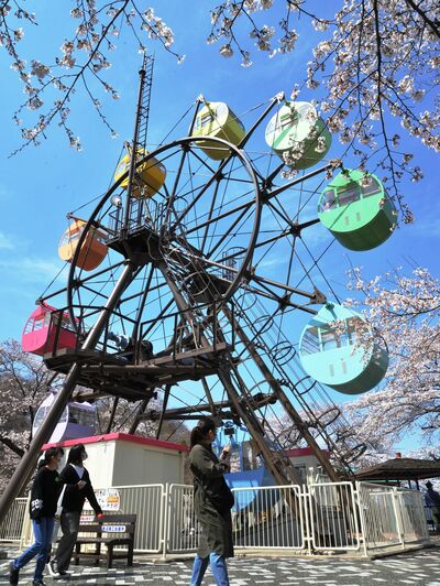 観覧車＝２０２２年４月２日、鹿沼市千手町