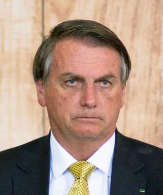 ブラジルのボルソナロ前大統領(ゲッティ=共同)