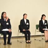 本県の海外協力隊３人を激励　とちぎ応援団が宇都宮で壮行会