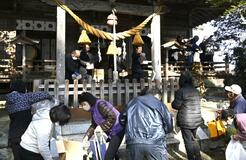 人気ＣＭロケ地で節分祭