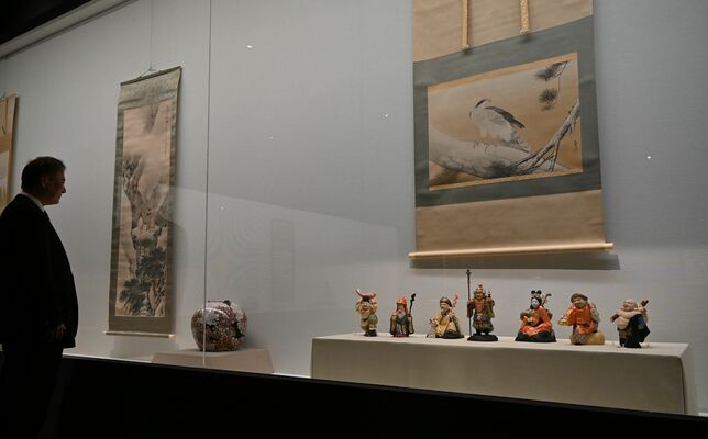 開催中の新春特別企画展「雪あかりと春のきざし」