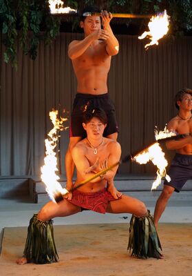本番に向け練習を重ねる河野辺さん（下）
