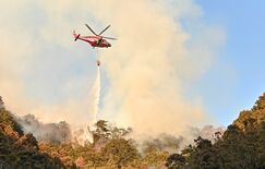 鹿沼の山林火災は延焼続ける　21日の消火作業は打ち切り