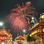 鹿沼秋まつり最終日　彫刻屋台26台、市街地に熱気　打ち上げ花火も