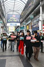 選挙を「歯磨きと同じくらい生活の一部に」　県内大学生、宇都宮中心部で同…