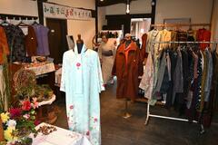 着物をリメーク 秋冬物など展示