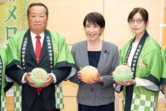 高市首相「茨城メロン世界に」