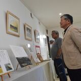 現代詩の世界、書と版画で表現　那須塩原のギャラリーで31日までコラボ作品展