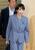 　自民党本部で麻生元首相との会談に向かう自民党の高市総裁。党役員や閣僚人事の検討に着手した＝５日午後、東京・永田町
