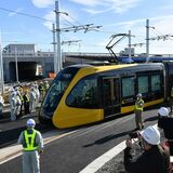 ＬＲＴ試運転始まる　宇都宮【動画】