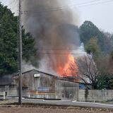 宇都宮市新里町で建物火災