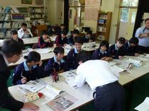 見出し付けるこつ学ぶ　日光市三依中
