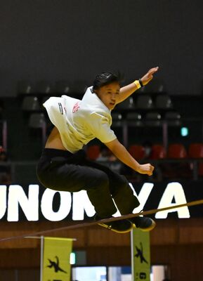 素晴らしいテクニックで優勝した竹部選手