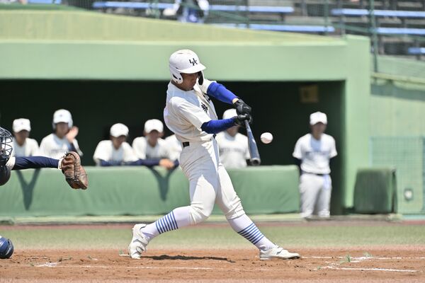 打線をけん引する宇工の田島＝第１０７回全国高校野球選手権栃木大会から