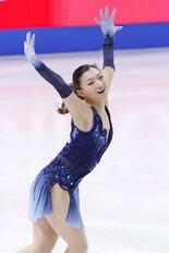 坂本花織ＳＰ首位、千葉百音２位