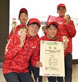 強気貫き県勢初の準Ｖ　４選手持ち味出し切る　自転車男子団体