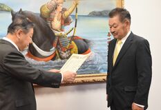 まちづくりに貢献１００万円を寄付　大田原の清水さん