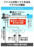 ソフトで動画共有、慎重に