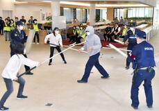 モナカで初の防犯訓練