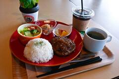 【推しの逸品】心満たされ、おなかも満足　ハンバーグプレートランチ　Cafe Di ORIGAMI（上三川）