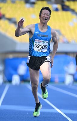 陸上男子２部100メートル　久保野泰央