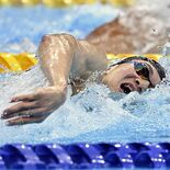 萩野さん意識し五輪目標に　競泳・松下知之　動きまね、タイム伸長