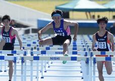 本川（小山三）大会新初Ｖ 男子１１０障害