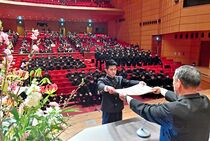 台風被災の栃木工業高で卒業式