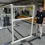 住宅倒壊時の安全確保に　「防災ベッド」実物大模型を展示　宇都宮市