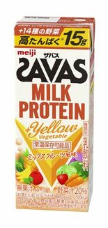 1本でたんぱく質15gと14種類の野菜が取れる飲料 「(ザバス) MI…