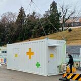 医療コンテナ、能登半島地震の被災地へ 　宇都宮のピースノート　医療機器搭載したまま移動可能