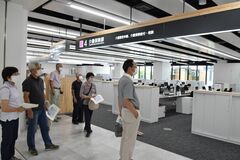 鹿沼市役所　新庁舎の内覧会
