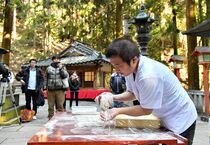 寒ざらしそば奉納　栃木