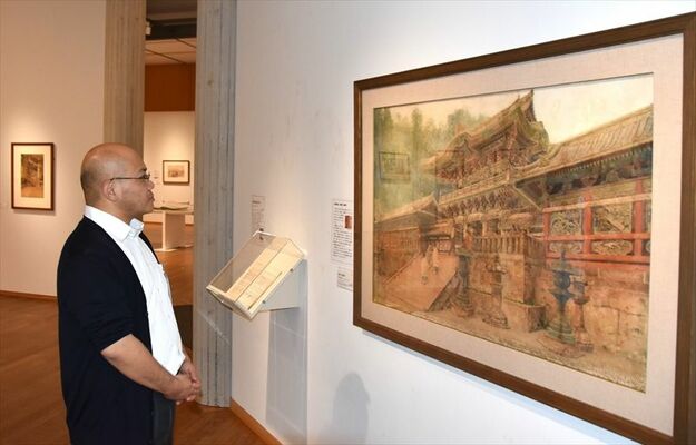 五百城と放菴の師弟の作品などが並ぶコレクション展