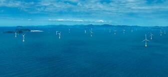 北九州響灘で最大の洋上風力開始