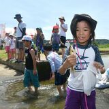 釣って捕まえて笑顔　さくらで鮎まつり　鮎釣り大会も実施