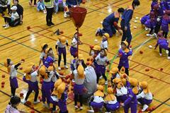 遊びを通じて防火学ぶ