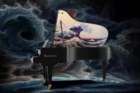 大阪・関西万博で話題を集めた 葛飾北斎の浮世絵を描いたグランド