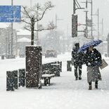 寒気襲来、県南部でも雪　ホワイトクリスマスイブに【動画】
