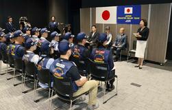 日本の援助隊 出発式