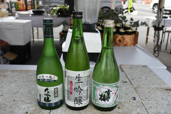 楽しむ会で出された日本酒の一部＝６月６日、宇都宮市